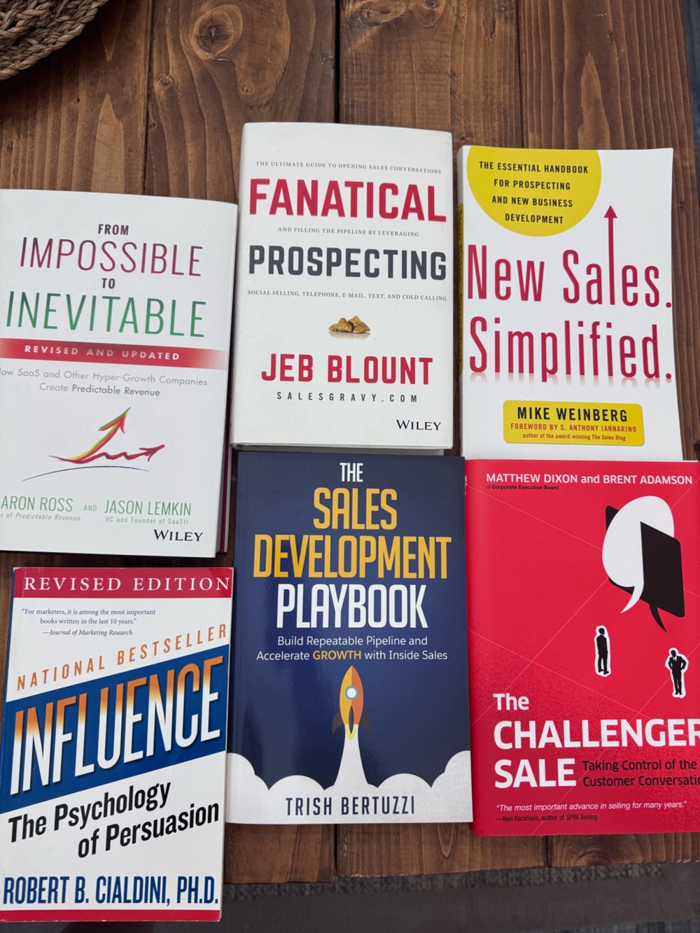 Bundle of 6 Sales / Sales Development business books